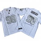 adult & youth,toddler LV Raiders Uniform 98 Maxx Crosby Jersey Stitched Shirt White Alternate