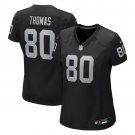 women's Las Vegas Raiders Uniform 80 Ian Thomas Jersey Stitched Activewear Black Shirt