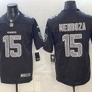 adult LV Raiders Uniform 15 Fernando Mendoza Jersey Stitched Activewear White Black Impact Shirt