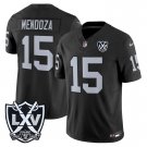 adult & youth,toddler LV Raiders 15 Fernando Mendoza Jersey Stitched Black 65th Anniversary Patch