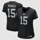women's Las Vegas Raiders 15 Fernando Mendoza Jersey Stitched Activewear 2026 Draft Black Shirt