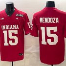 adult & youth Indiana Hoosiers Uniform 15 Fernando Mendoza Jersey College Stitched Red 2026 Patch