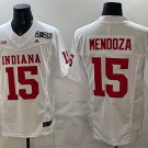 adult & youth Indiana Hoosiers Uniform 15 Fernando Mendoza Jersey College Stitched White 2026 Patch