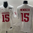 adult & youth Indiana Hoosiers Uniform 15 Fernando Mendoza Jersey College Stitched White 2026 Patch