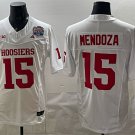 adult & youth Indiana Hoosiers 15 Fernando Mendoza Jersey College Stitched White Peach Bowl Patch