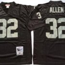 adult LV Raiders Uniform 32 Marcus Allen Jersey Stitched Activewear Black M&N Throwback Mesh Shirt