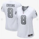 women's Las Vegas Raiders Uniform 8 Kirk Cousins Jersey Stitched Shirt White Alternate