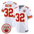 adult & youth,toddler KC Chiefs Uniform 32 Nick Bolton Jersey Stitched Activewear White Shirt