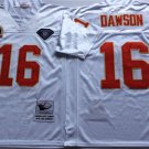 adult KC Chiefs Uniform 16 Len Dawson Jersey Stitched Activewear White M&N Throwback Mesh Shirt