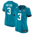 women's Jacksonville Jaguars Uniform 3 Jakobi Meyers Jersey Stitched Activewear Teal Shirt