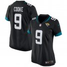 women's Jacksonville Jaguars Uniform 9 Logan Cooke Jersey Stitched Activewear Black Shirt
