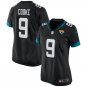 women's Jacksonville Jaguars Uniform 9 Logan Cooke Jersey Stitched Activewear Black Shirt