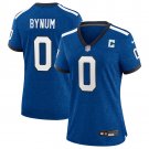 women's Indianapolis Colts Uniform 0 Camryn Bynum Jersey Stitched Activewear Nights Blue Shirt