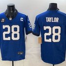 adult & youth,toddler Indy Colts 28 Jonathan Taylor Jersey Stitched Nights Blue Jim Irsay Patch