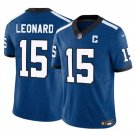 adult & youth,toddler Indy Colts Uniform 15 Riley Leonard Jersey Stitched Activewear Nights Blue
