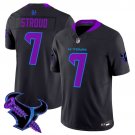 adult Houston Texans Uniform 7 C.J. Stroud Jersey Stitched Activewear Black 2025 DJ SCREW Shirt