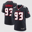 adult & youth,toddler Hou Texans Uniform 93 Kayden McDonald Jersey Stitched Activewear Navy Shirt