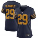 women's Green Bay Packers Uniform 29 Xavier McKinney Jersey Stitched Activewear Navy Shirt