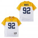 adult GB Packers Uniform 92 Reggie White Jersey Stitched Gold M&N Throwback Mesh Activewear