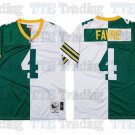adult GB Packers Uniform 4 Brett Favre Jersey Stitched Split Green/White M&N Throwback Activewear