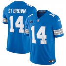 adult & youth,toddler Detroit Lions Uniform 14 Amon-Ra St. Brown Jersey Stitched Blue C Patch Shirt