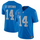 adult & youth,toddler Detroit Lions Uniform 14 Amon-Ra St. Brown Jersey Stitched Blue C Patch Shirt