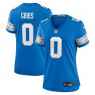 women's Detroit Lions Uniform 0 Jahmyr Gibbs Jersey Stitched Activewear Blue Shirt