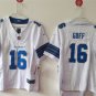 women's Detroit Lions Uniform 16 Jared Goff Jersey Stitched Activewear White Shirt