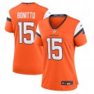 women's Denver Broncos Uniform 15 Nik Bonitto Jersey Stitched Activewear Orange Shirt