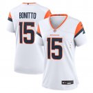 women's Denver Broncos Uniform 15 Nik Bonitto Jersey Stitched Activewear White Shirt