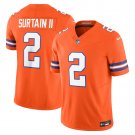 adult & youth,toddler Denver Broncos Uniform 2 Patrick Surtain II Jersey Stitched Orange Alternate