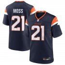 adult & youth,toddler Denver Broncos Uniform 21 Riley Moss Jersey Stitched Activewear Navy Shirt