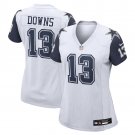 women's Dallas Cowboys Uniform 13 Caleb Downs Jersey Stitched 2026 Draft White Alternate Shirt