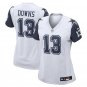 women's Dallas Cowboys Uniform 13 Caleb Downs Jersey Stitched 2026 Draft White Alternate Shirt