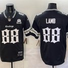 adult & youth Dallas Cowboys 88 CeeDee Lamb Jersey Black 'Gothic Lone Star' with Est 1960 Patch