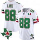 adult Dallas Cowboys Uniform 88 CeeDee Lamb Jersey Stitched Activewear White Colorful Mexico Shirt