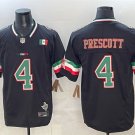 adult Dallas Cowboys Uniform 4 Dak Prescott Jersey Stitched Activewear Black Colorful Mexico Shirt