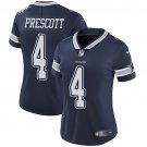 women's Dallas Cowboys Uniform 4 Dak Prescott Jersey Stitched Activewear Navy Shirt