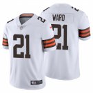 adult & youth,toddler Cleveland Browns Uniform 21 Denzel Ward Jersey Stitched Activewear White Shirt