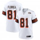 adult & youth,toddler Cleveland Browns 81 Luke Floriea Jersey Stitched White 1946 Collection Shirt