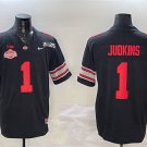 adult & youth Ohio Buckeyes 1 Quinshon Judkins Jersey College Black 2025 Final and Champions Patch