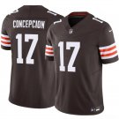 adult & youth,toddler Cleveland Browns Uniform 17 KC Concepcion jr Jersey Stitched Activewear Brown