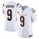 adult & youth,toddler Cincinnati Bengals Uniform 9 Joe Burrow Jersey Stitched White C Patch Shirt