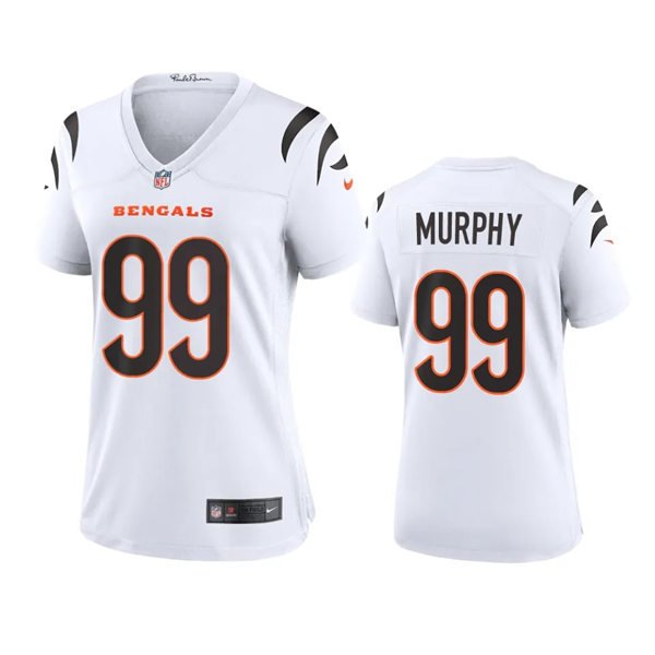 women's Cincinnati Bengals Uniform 99 Myles Murphy Jersey Stitched Activewear White Shirt