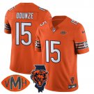 adult & youth Chicago Bears 15 Rome Odunze Jersey Stitched Orange with Illinois and VMH Patch