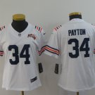 women's Chicago Bears Uniform 34 Walter Payton Jersey Stitched White 100th Season Patch Alternate