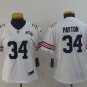 women's Chicago Bears Uniform 34 Walter Payton Jersey Stitched White 100th Season Patch Alternate