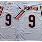 adult Chicago Bears Uniform 9 Jim McMahon Jersey Stitched White M&N Throwback Mesh Activewear