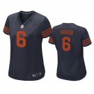 women's Chicago Bears Uniform 6 Kyler Gordon Jersey Stitched Shirt Navy Alternate