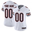 women's Chicago Bears Uniform 00 Custom name number Jersey Stitched Activewear White Shirt